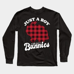 Just a boy who loves Bunnies Long Sleeve T-Shirt